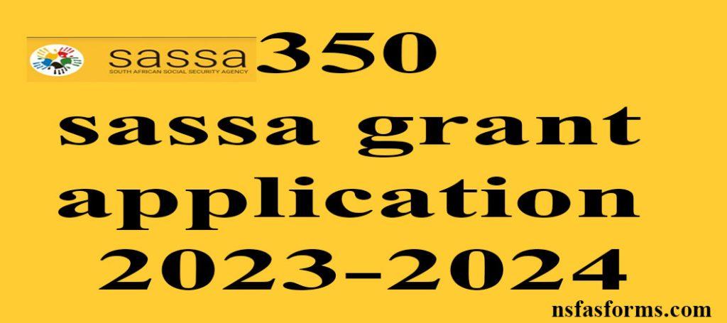 How Do I Apply For Sassa R350 Grant Online Form 2022