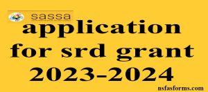 application for srd grant 2023-2024