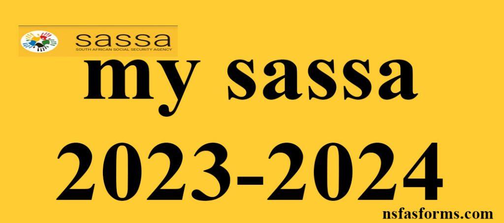 My Sassa 2023 2024 Nsfas And Universities Online Application 6622