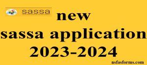 new sassa application 2023-2024