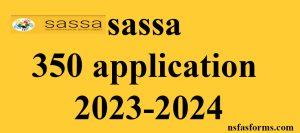sassa 350 application 2023-2024
