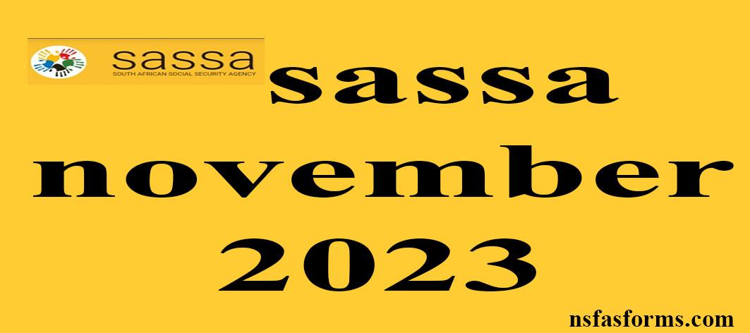 sassa child grant november 2023