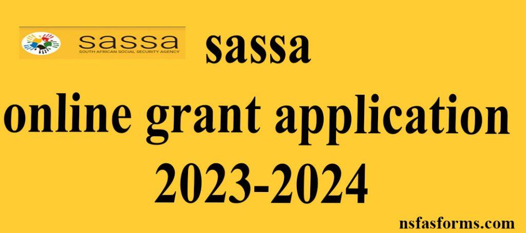sassa loans for child grant online application