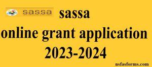 sassa online grant application 2023-2024