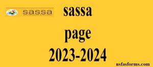 sassa page 2023-2024