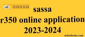 sassa r350 online application 2023-2024