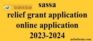 sassa relief grant application online application 2023-2024