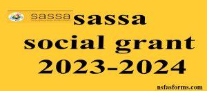 sassa social grant 2023-2024