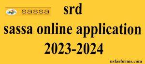 srd sassa online application 2023-2024