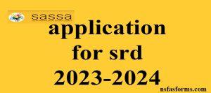 application for srd 2023-2024