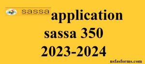 application sassa 350 2023-2024
