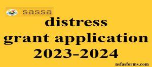 distress grant application 2023-2024