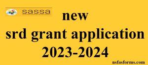 new srd grant application 2023-2024