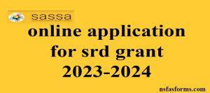 online application for srd grant 2023-2024