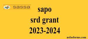 sapo srd grant 2023-2024