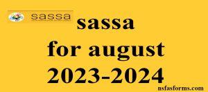 sassa for august 2023-2024