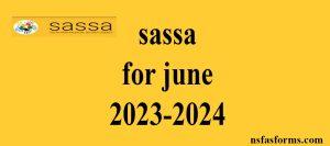 sassa for june 2023-2024
