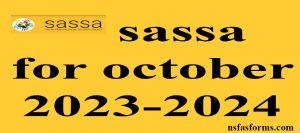 sassa for october 2023-2024