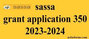 sassa grant application 350 2023-2024