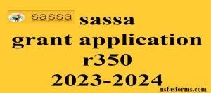 sassa grant application r350 2023-2024