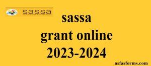 sassa grant online 2023-2024
