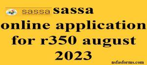 sassa online application for r350 august 2023