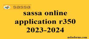 sassa online application r350 2023-2024
