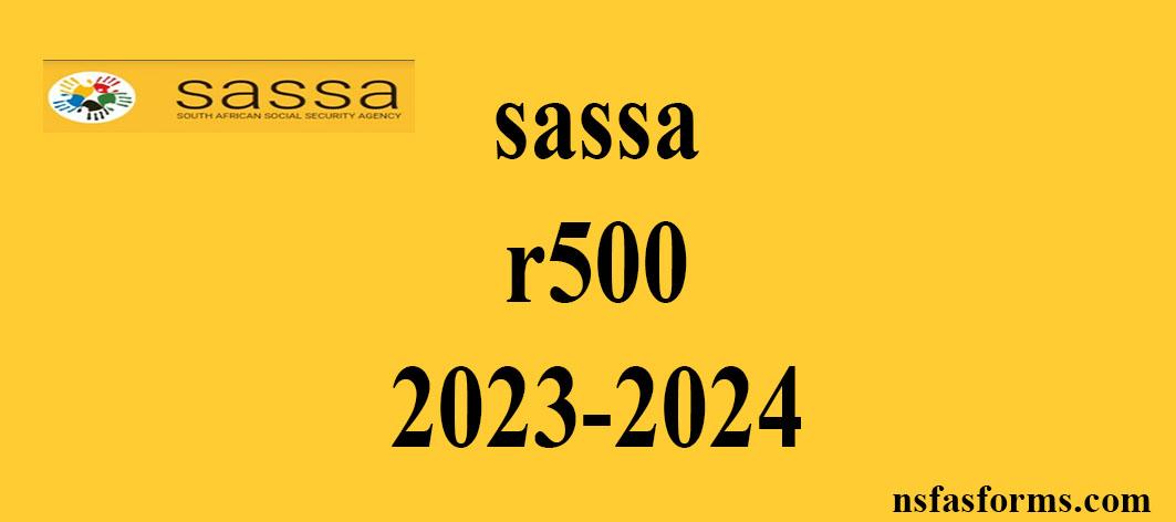 Sassa R500 2023 2024 4141