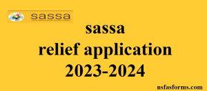 sassa relief application 2023-2024
