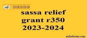 sassa relief grant r350 2023-2024