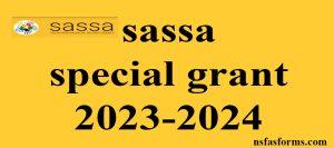 sassa special grant 2023-2024