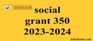 social grant 350 2023-2024