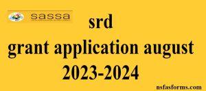 srd grant application august 2023-2024