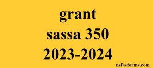 grant sassa 350 2023-2024