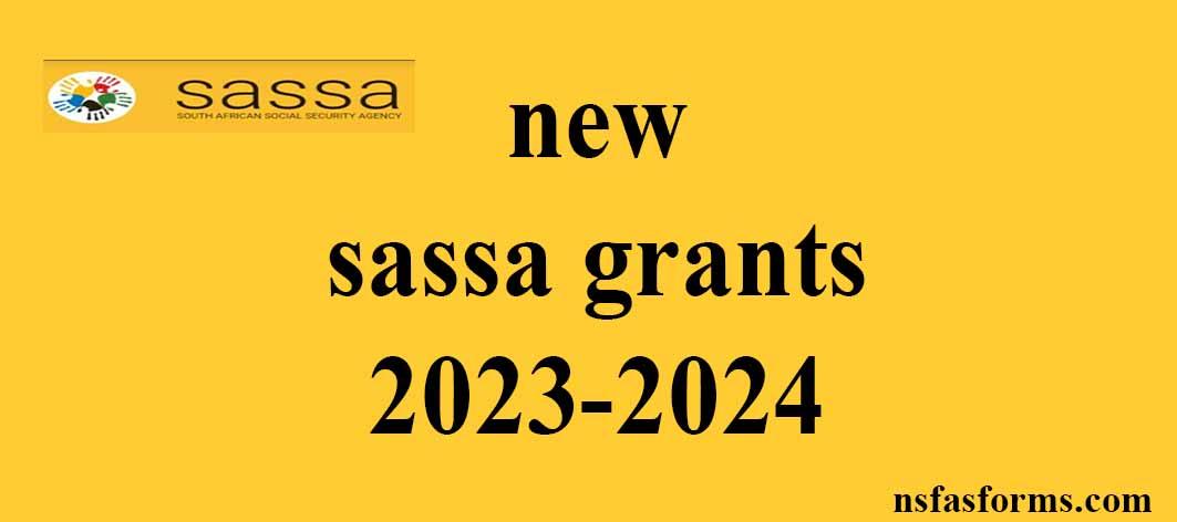 New Sassa Grants 2023 2024 8831