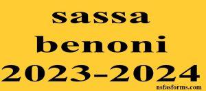 sassa benoni 2023-2024