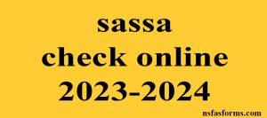 sassa check online 2023-2024