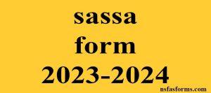 sassa form 2023-2024