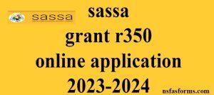 sassa grant r350 online application 2023-2024