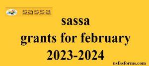 sassa grants for february 2023-2024