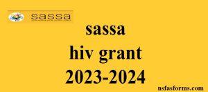 sassa hiv grant 2023-2024