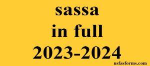sassa in full 2023-2024