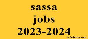 sassa jobs 2023-2024