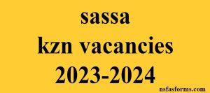 sassa kzn vacancies 2023-2024