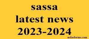 sassa latest news 2023-2024