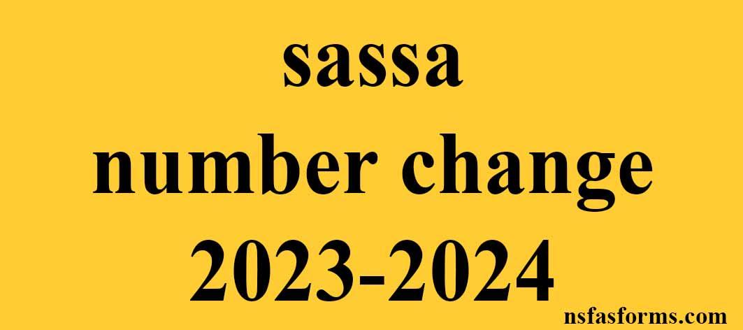 sassa number