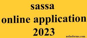 sassa online application 2023