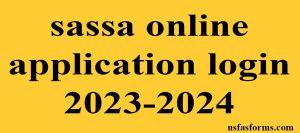 sassa online application login 2023-2024