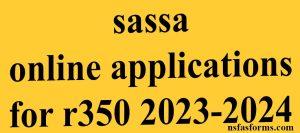 sassa online applications for r350 2023-2024