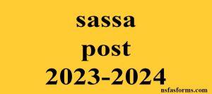sassa post 2023-2024